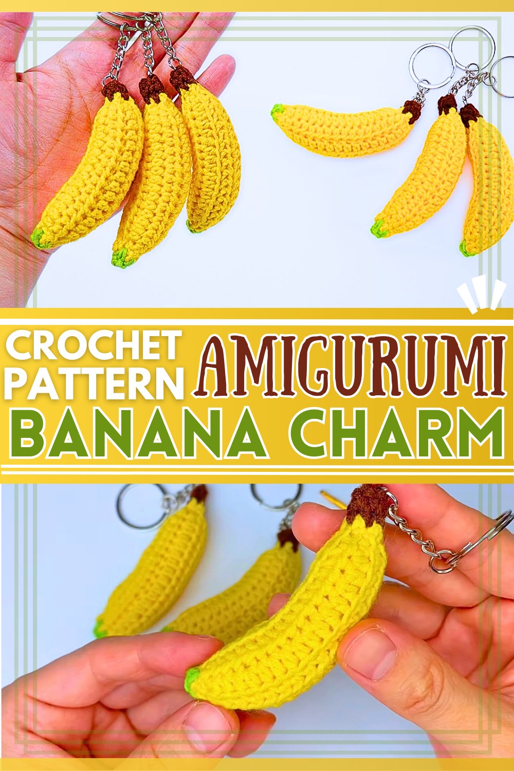 Crochet Banana Bag Charm