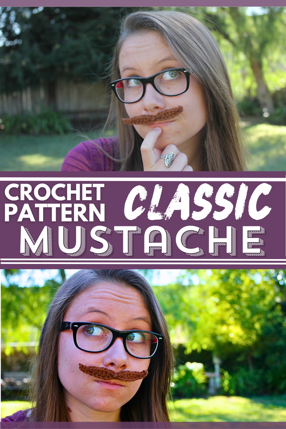 Crocheted Classic Mustache