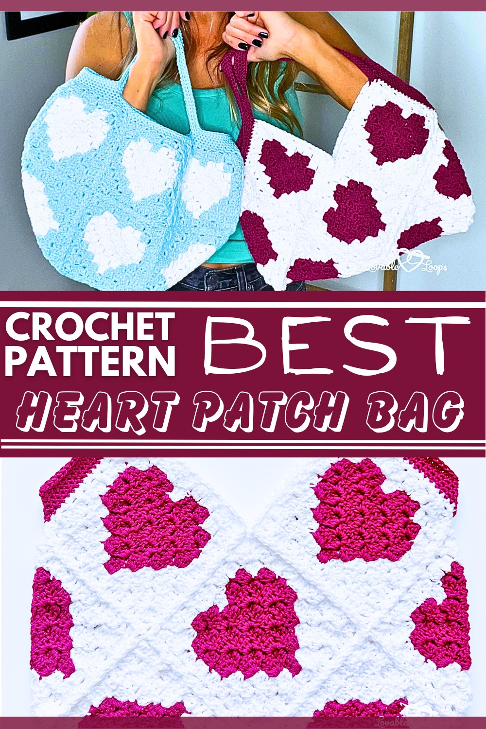 Heart Patch Bag