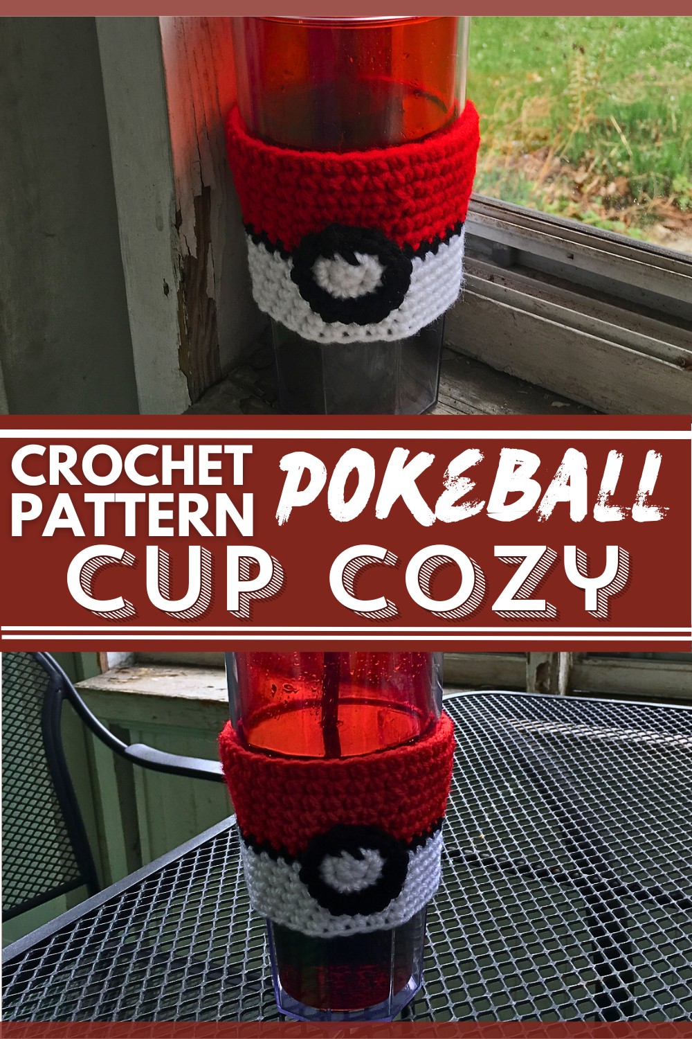 Pokeball Cup Cozy