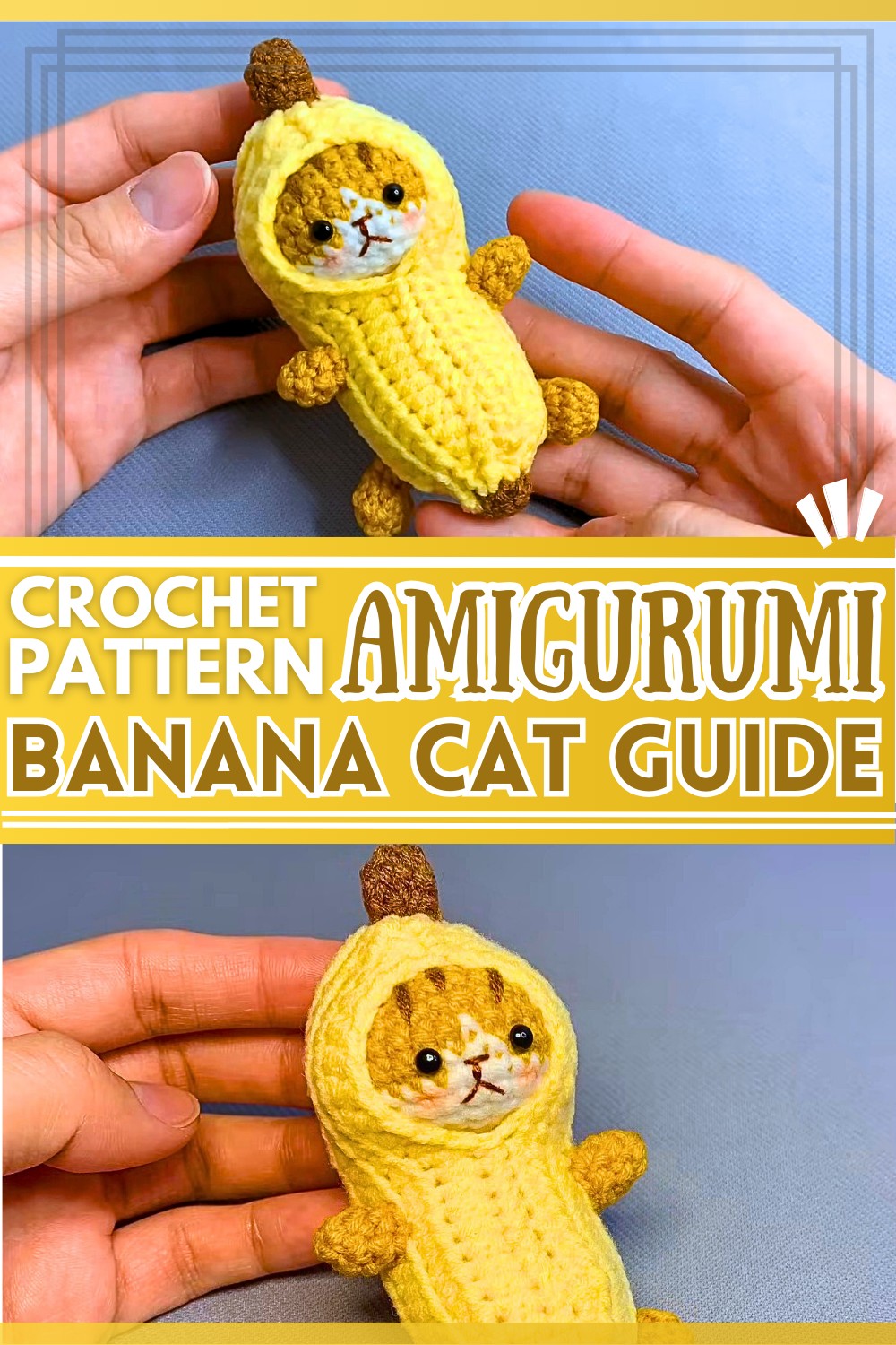amigurumi cat banana