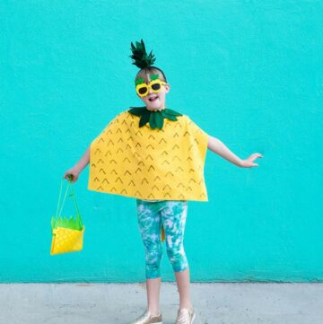 DIY Kids Pineapple Costume