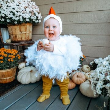 Diy baby chicken costume