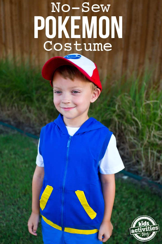 No-Sew Pokémon Ash Ketchum Costume