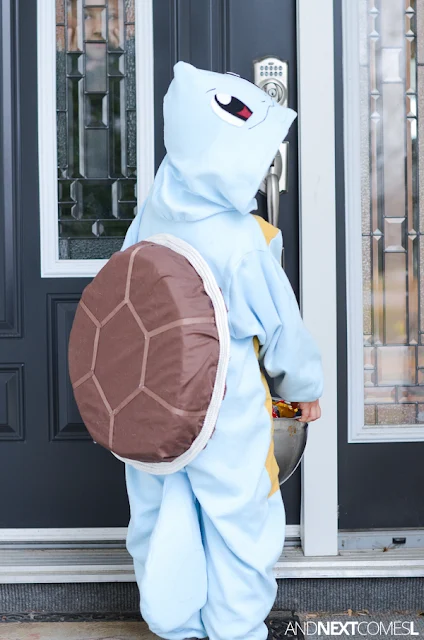 homemade Squirtle costume