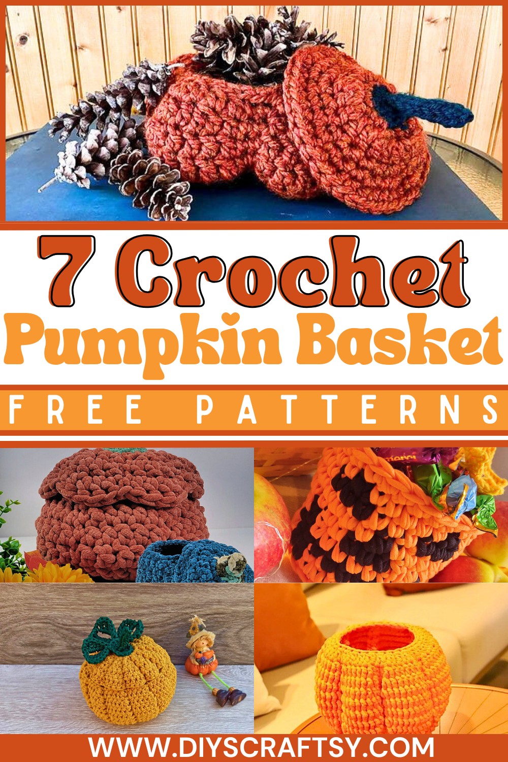 Crochet Pumpkin Basket Patterns