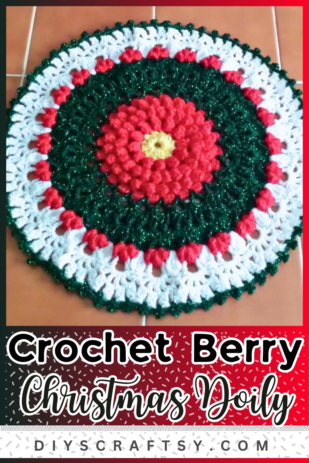Berry Christmas Doily