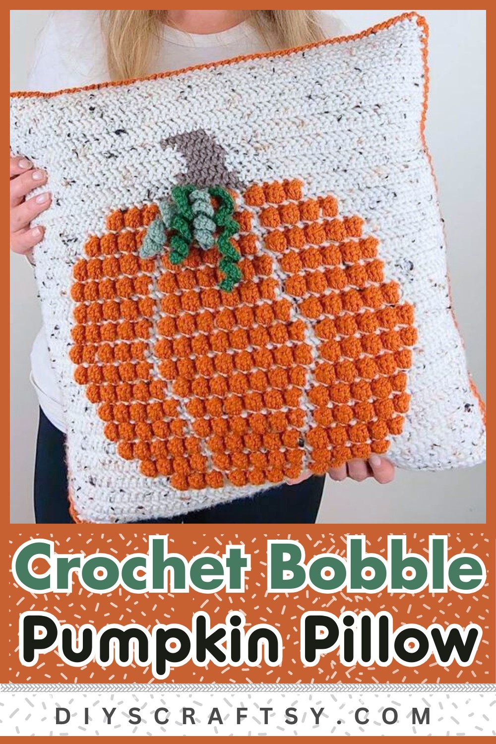 Bobble Pumpkin Pillow