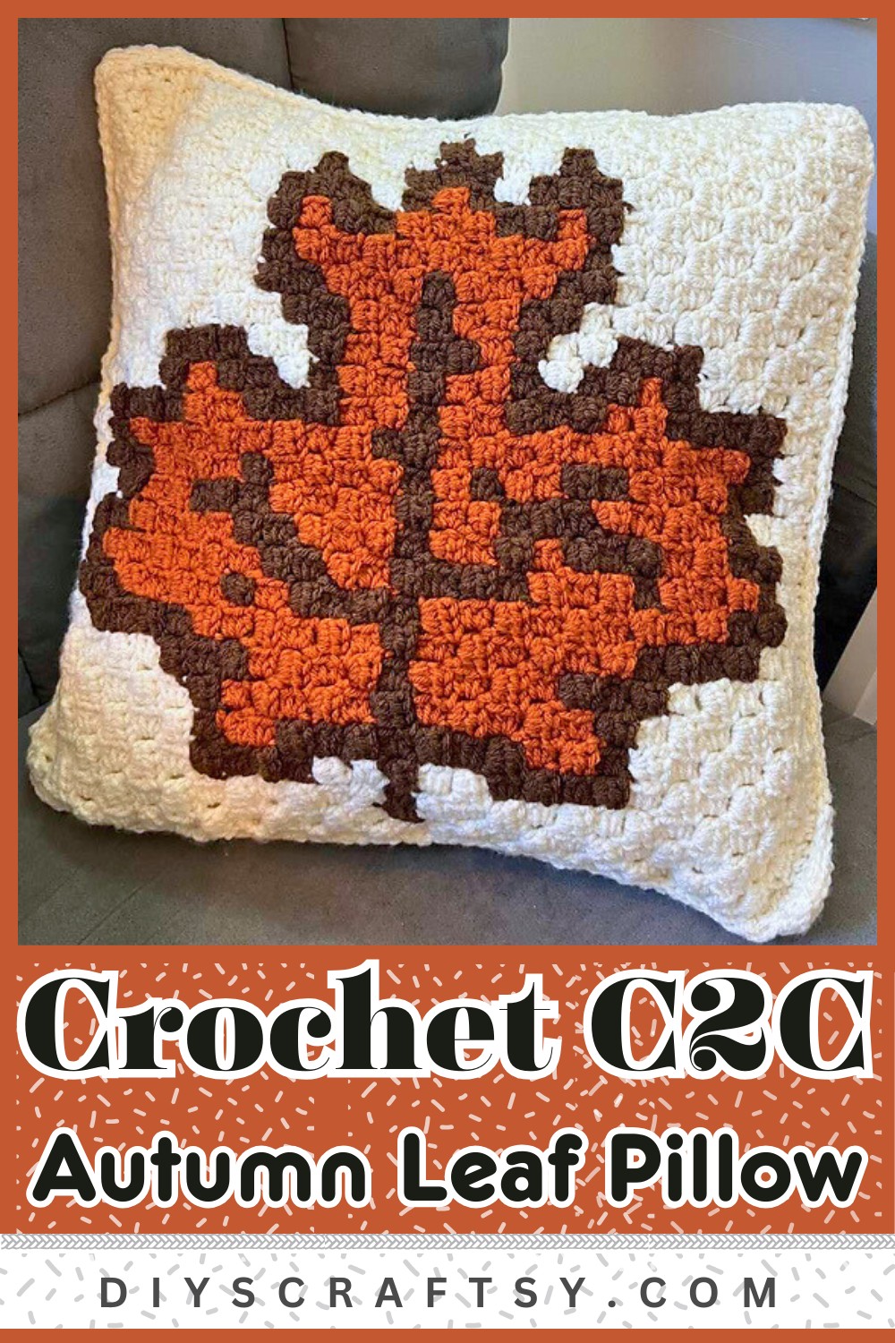 C2C Autumn Leaf Pillow