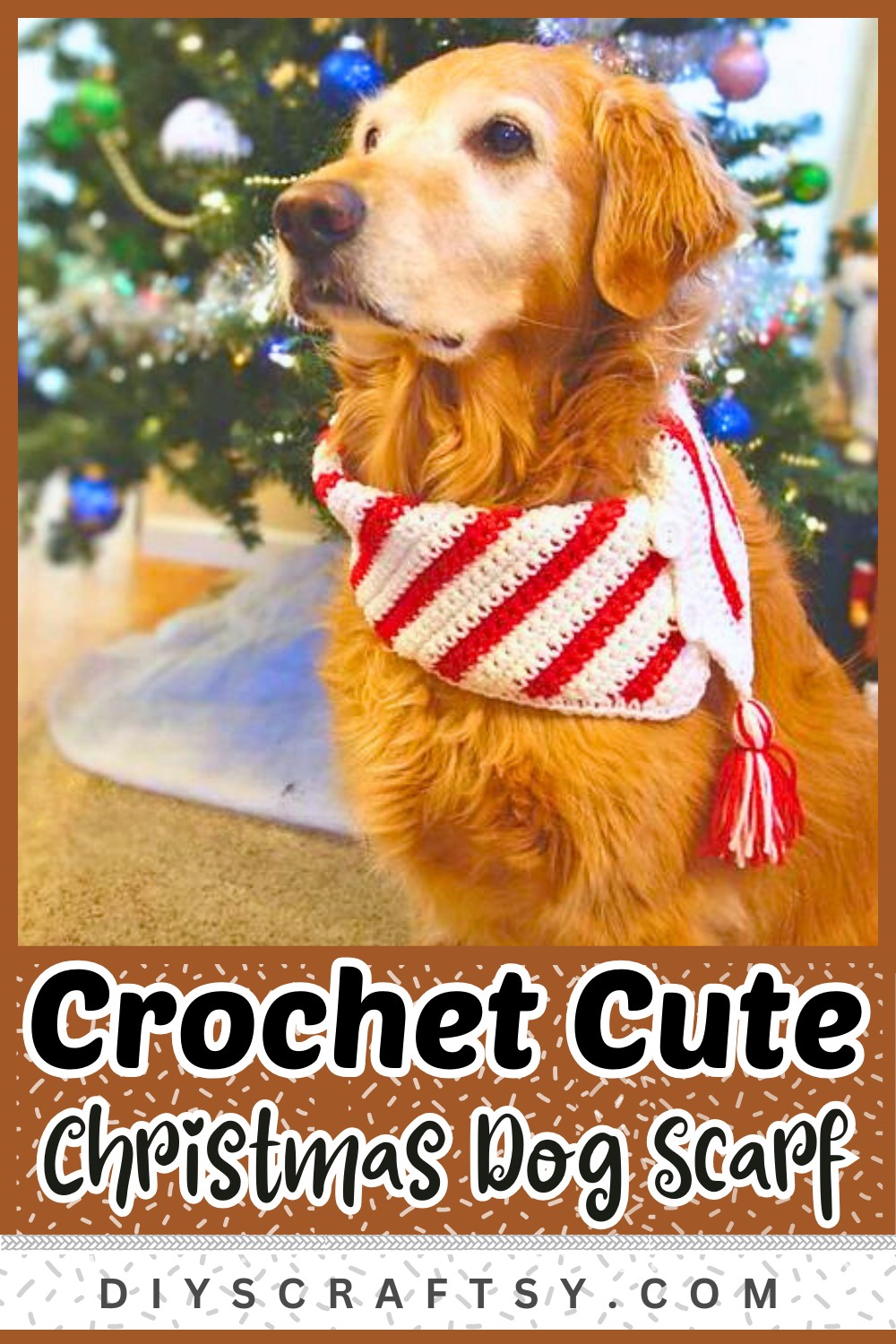 Christmas Dog Scarf
