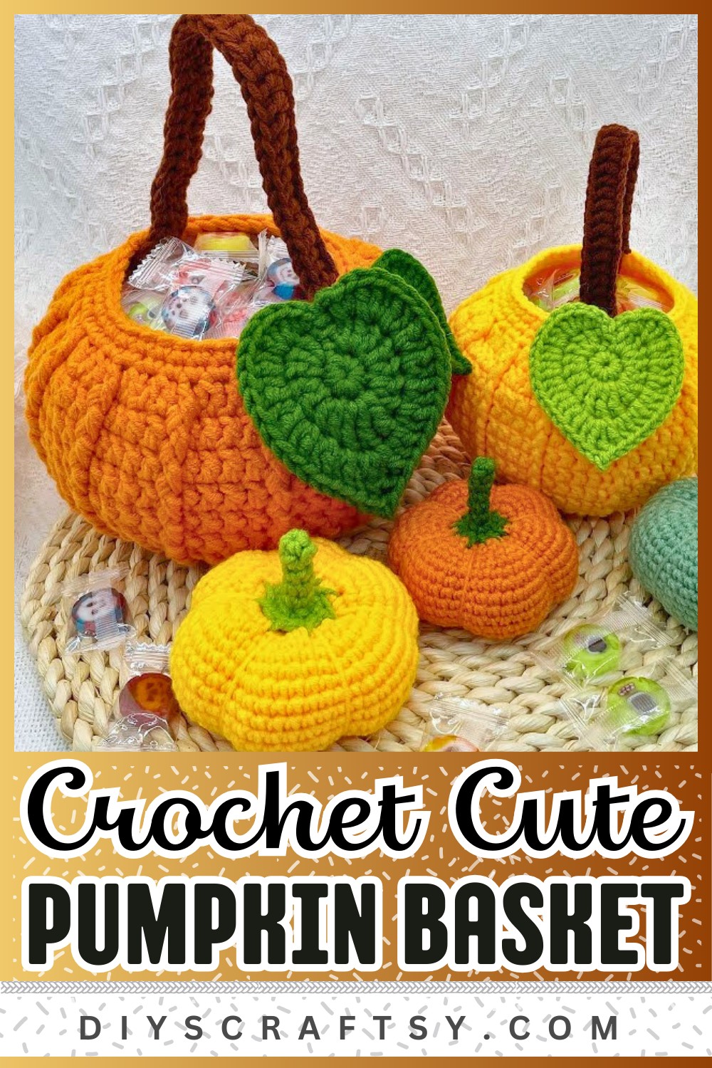 Crochet Pumpkin Basket