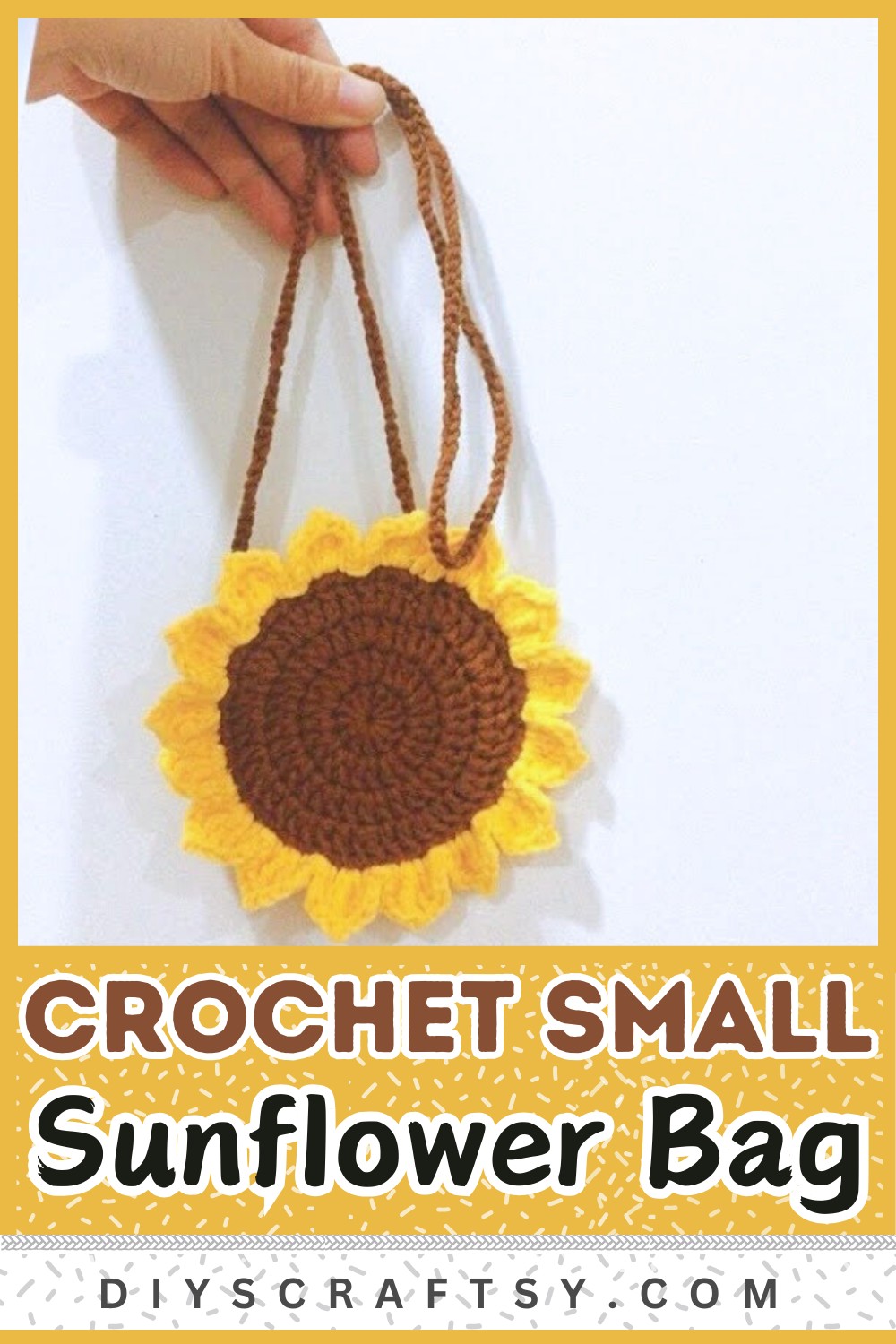 Crochet Sunflower Bag