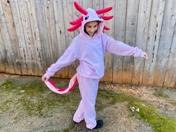DIY Axolotl Halloween Costume