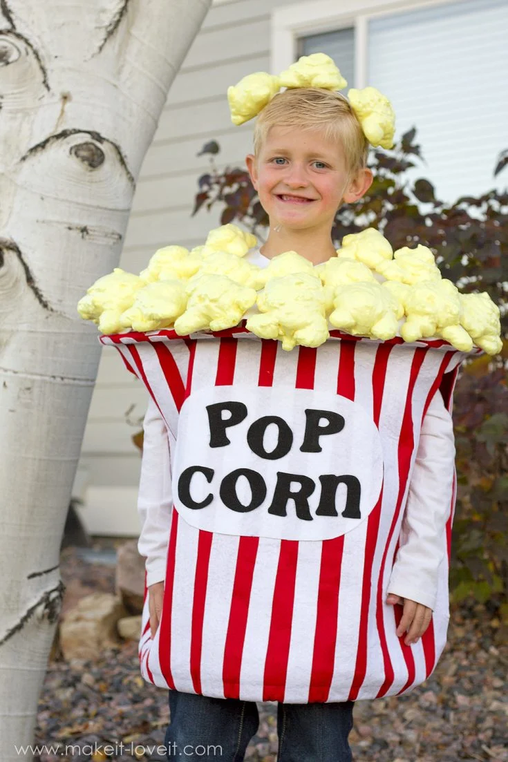 DIY Popcorn Costume