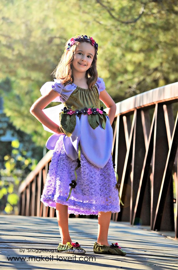 DIY woodland fairy costume