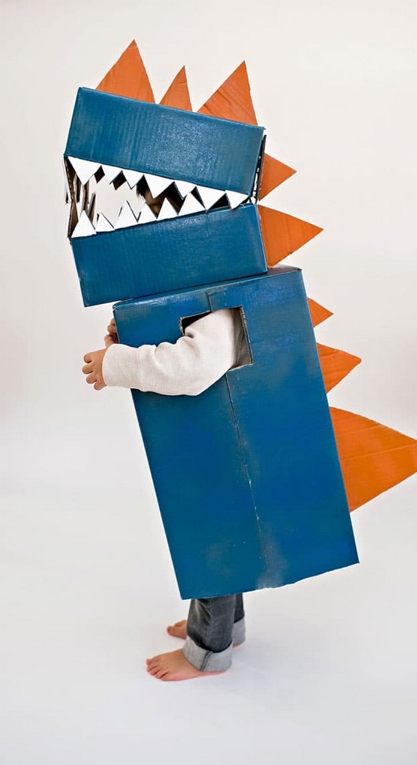 Diy Cardboard Dinosaur Costume