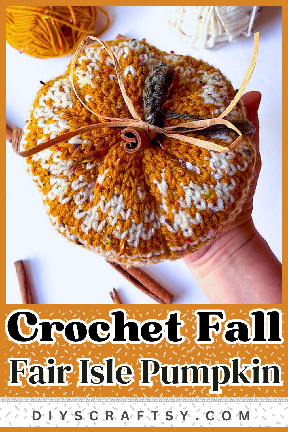 Fair Isle Fall Pumpkin