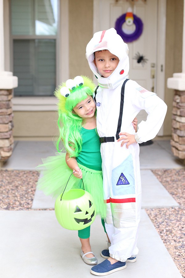 Martian and Astronaut Sibling Costumes