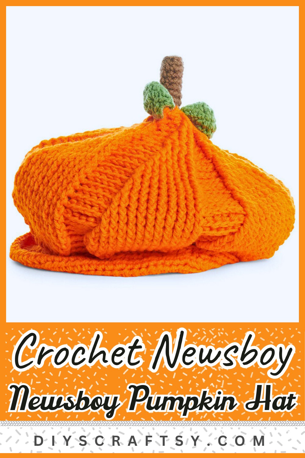 Newsboy Pumpkin Hat