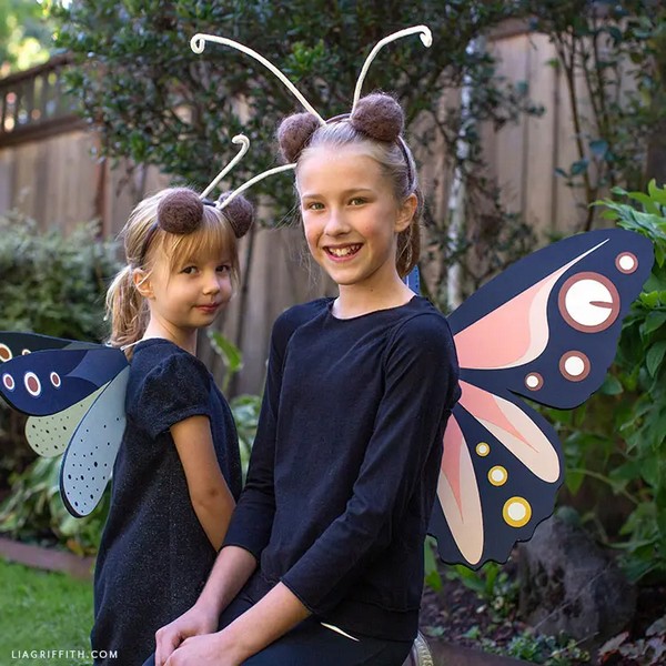 No-Sew Dragonfly and Butterfly Costumes