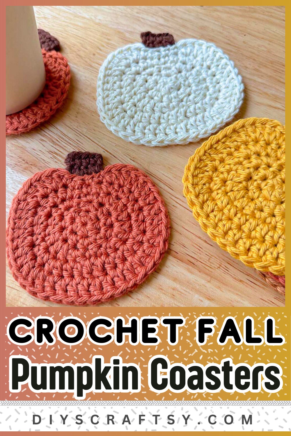Pumpkin Coasters
