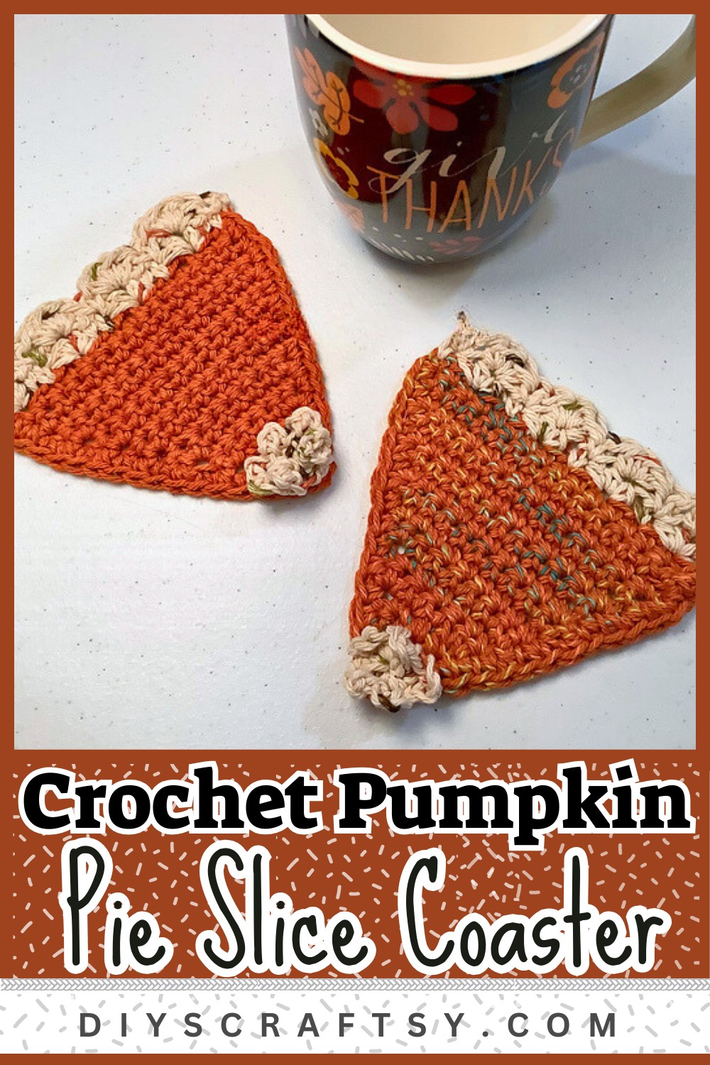 Pumpkin Pie Slice Coaster