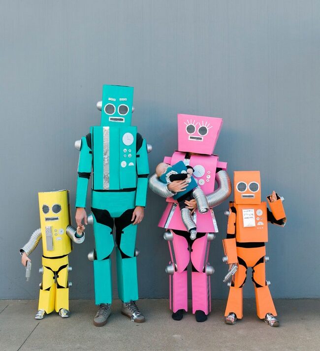 Robot-Family-costume-DIY