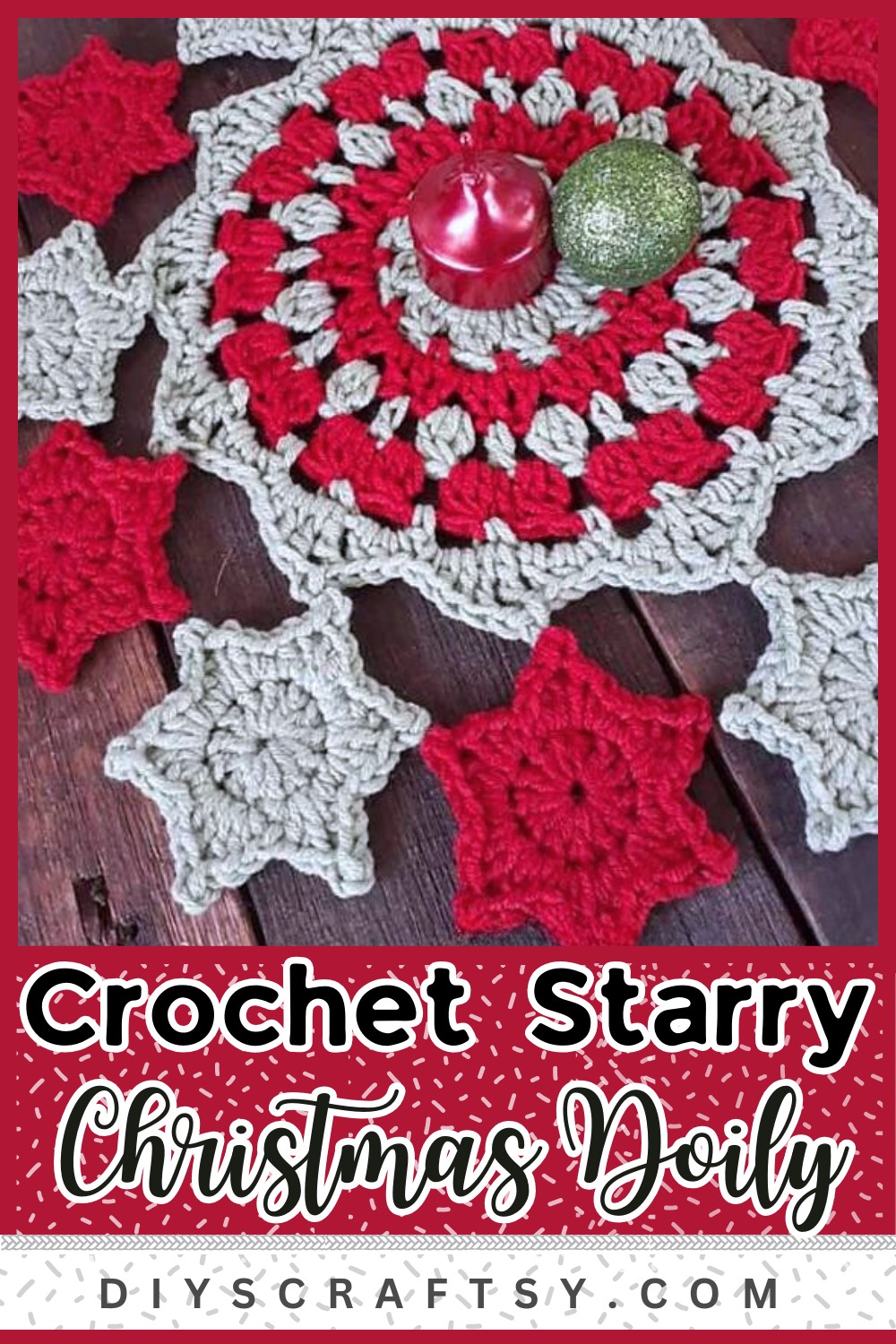 Starry Christmas Doily