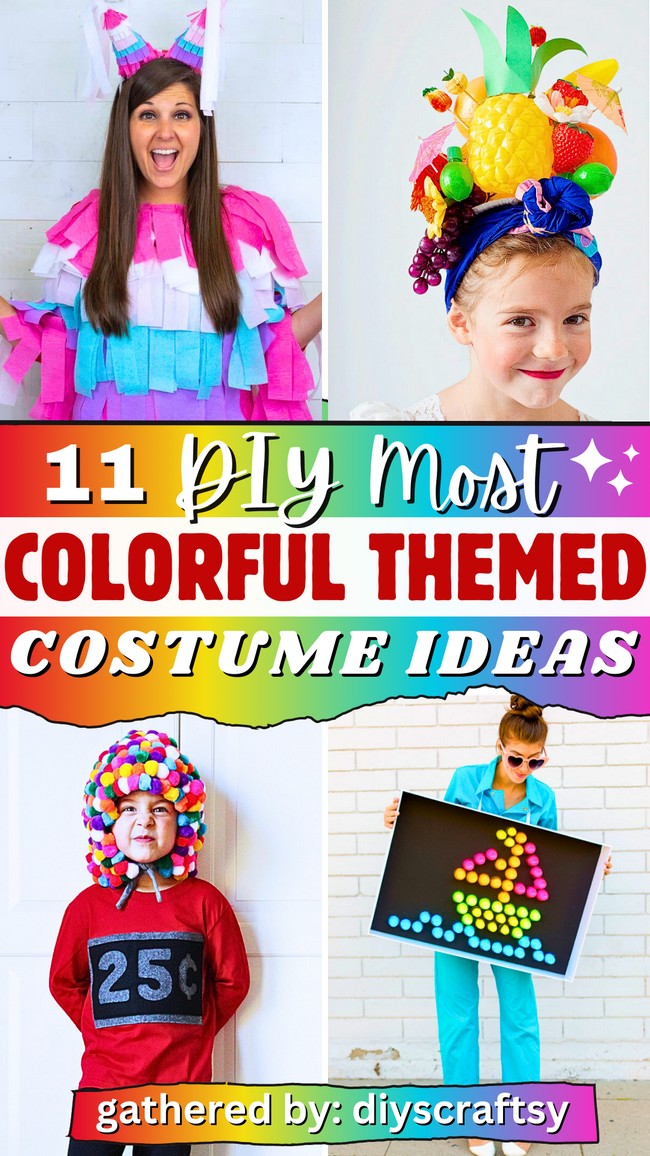 11 DIY Colorful Costume ideas for Halloween