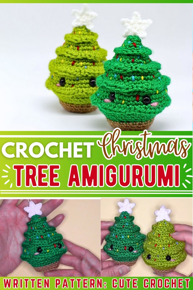 Crochet Christmas Tree Amigurumi Ornament
