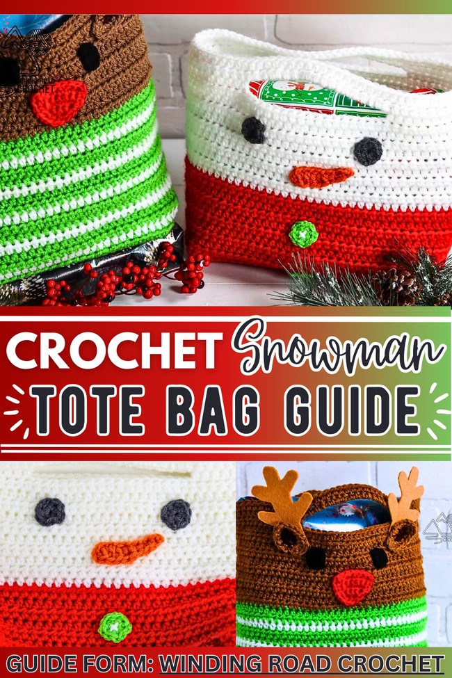 Crochet Snowman Tote Bag Pattern