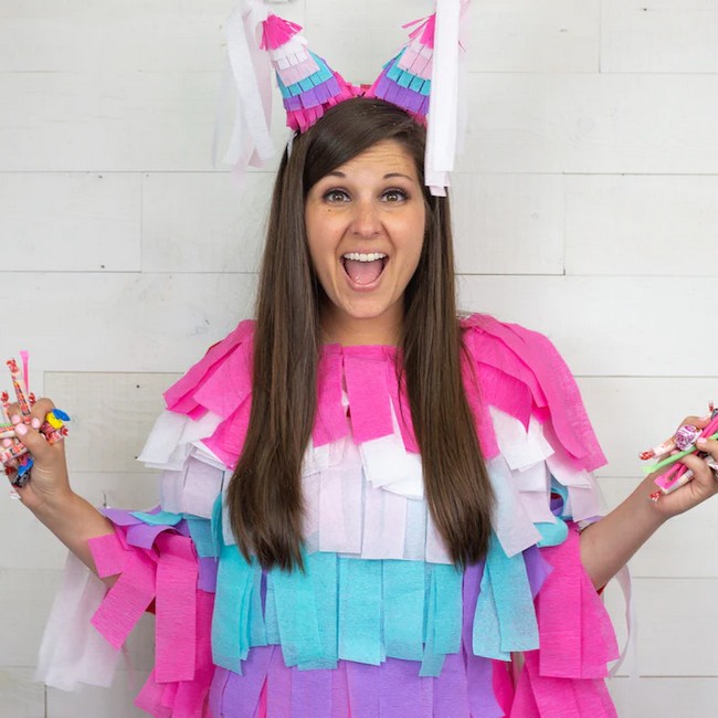 DIY Piñata Halloween Costume
