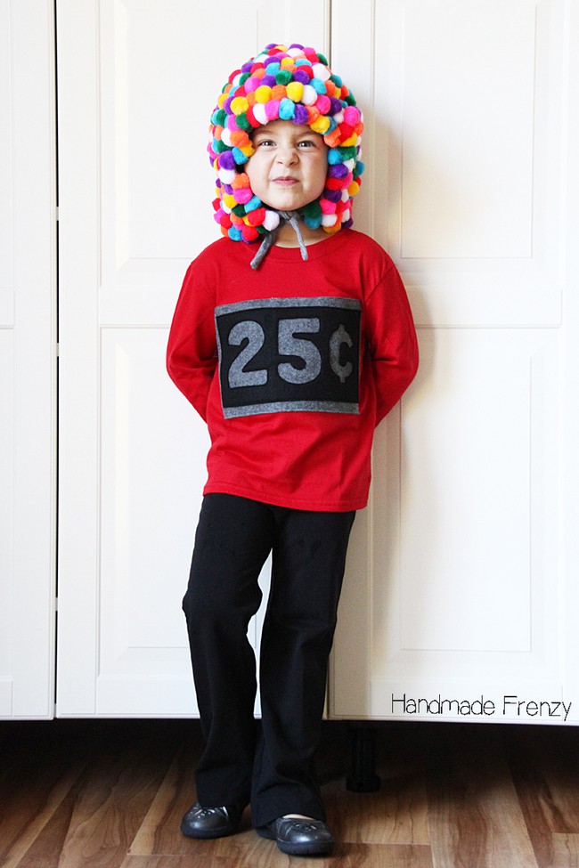 Easy DIY Gumball Machine Costume