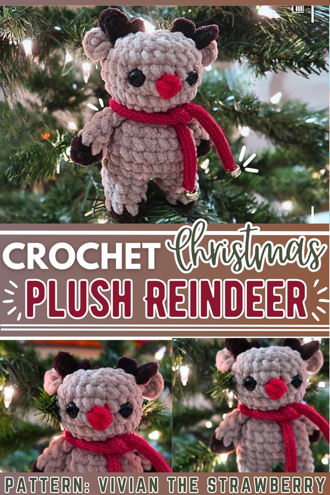 Plush Yarn Crochet A Reindeer