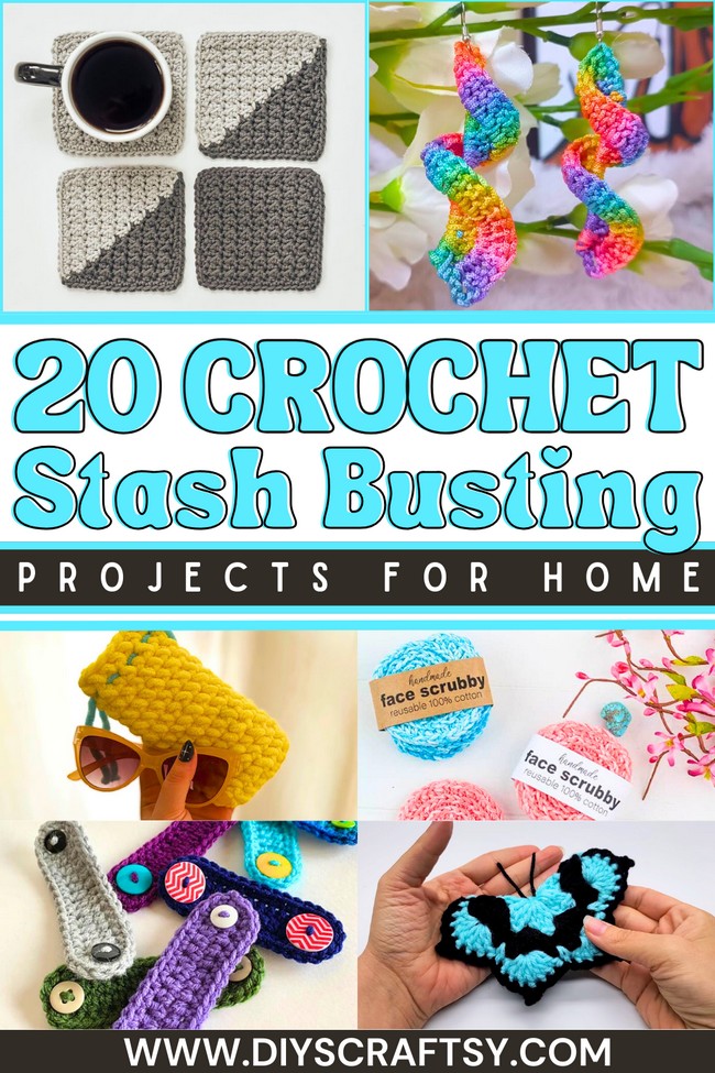 20 Free Crochet Stash Buster Patterns For All Skill Levels