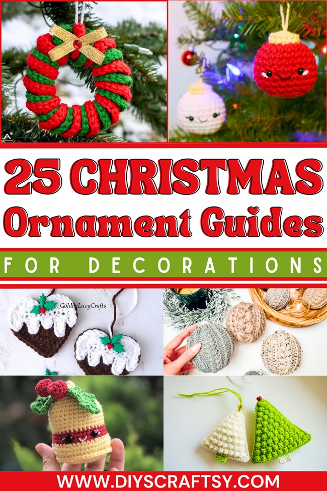 25 Free Crochet Christmas Ornament Patterns