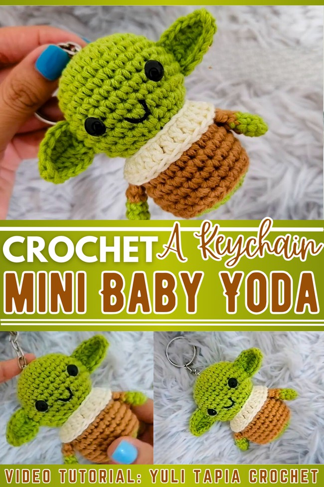 Baby Yoda Llavero Amigurumi