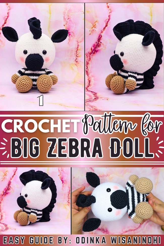 Crochet Big Doll Zebra