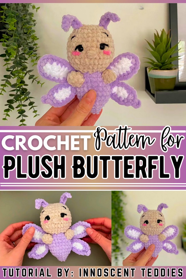 Crochet Butterfly Plushie