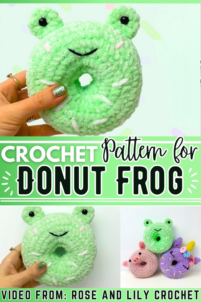 Crochet Donut Frog