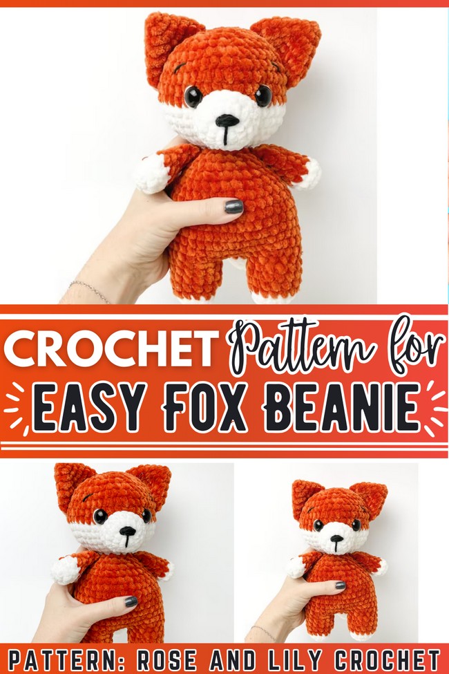 Crochet Fox Beanie