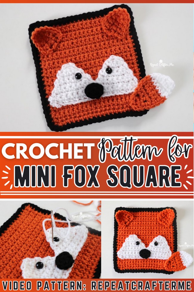 Crochet Fox Square