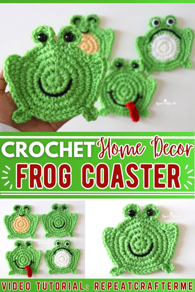 Crochet Frog Coasters