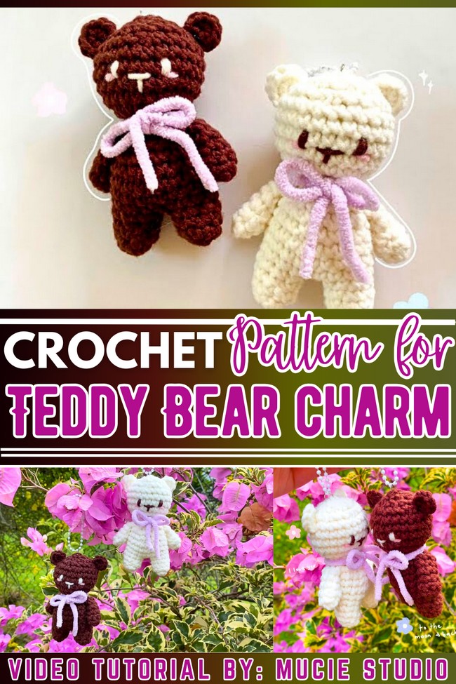 Crochet Teddy Bear Charm