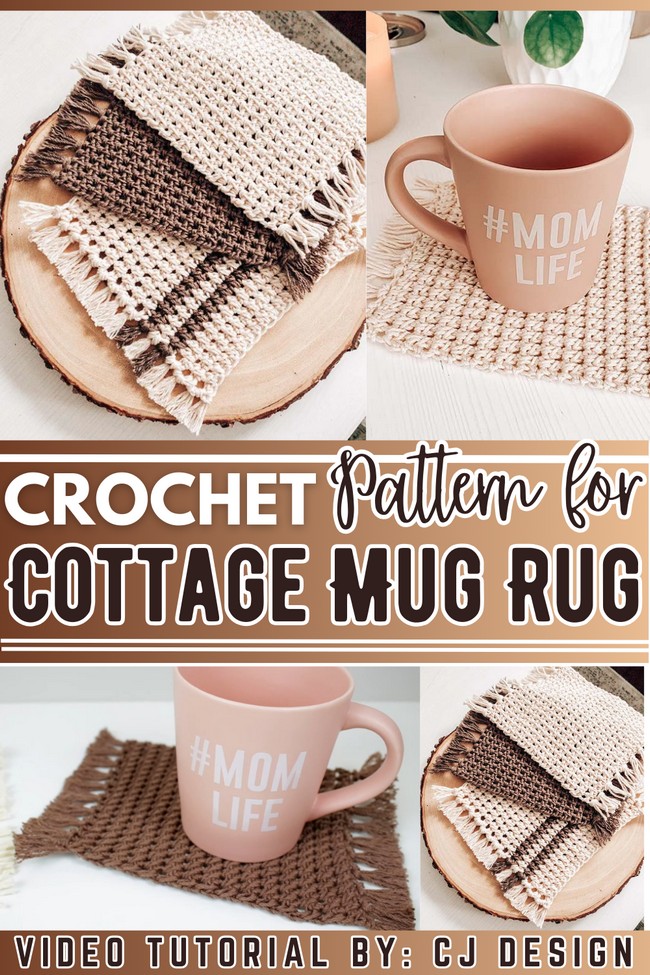 Crochet The Cottage Mug Rug
