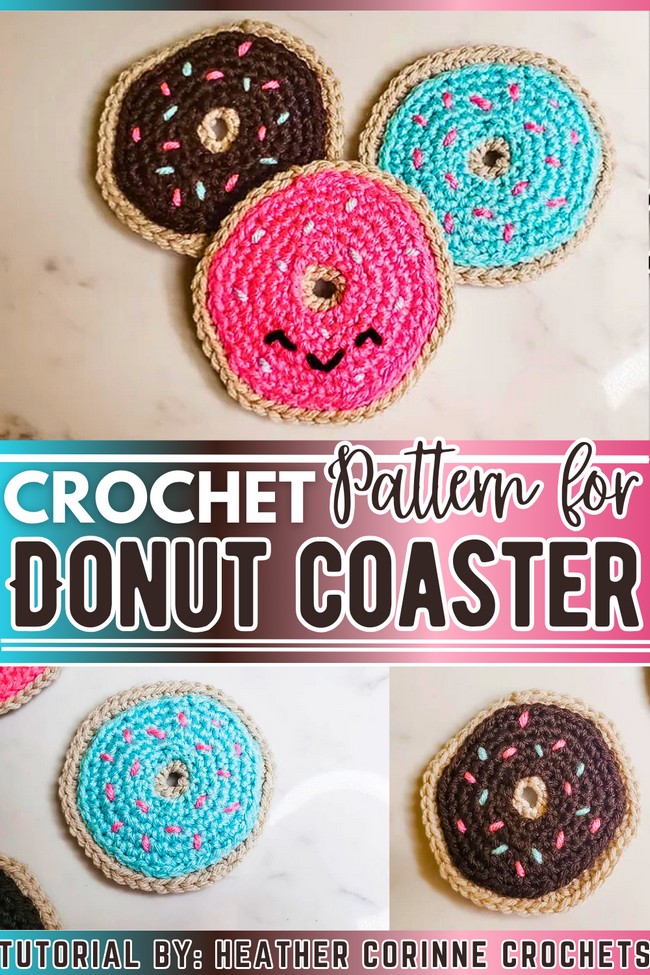 Donut Coasters Crochet Tutorial