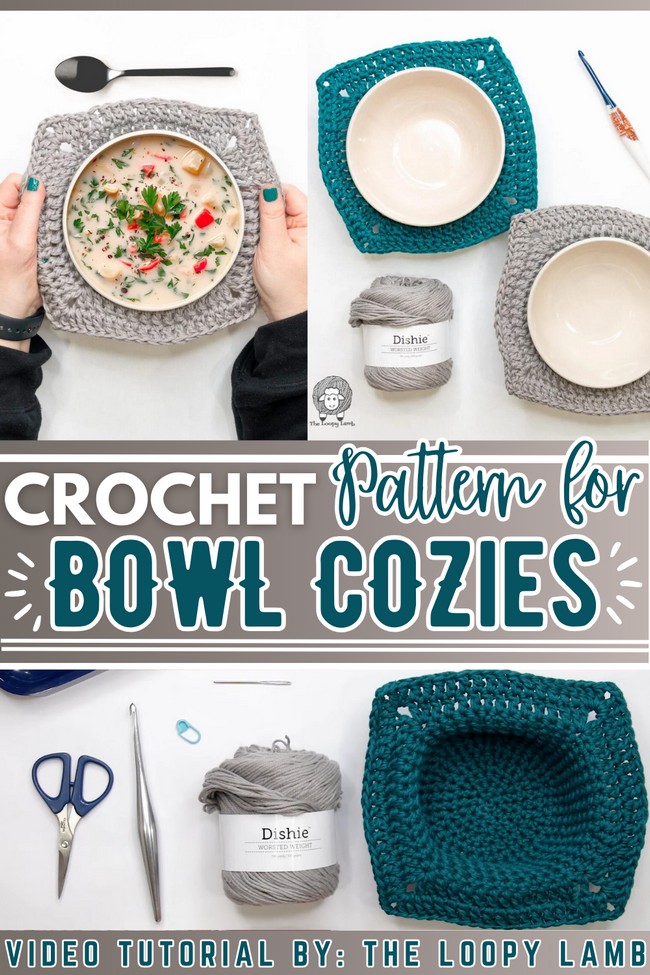 Easy Crochet Bowl Cozy