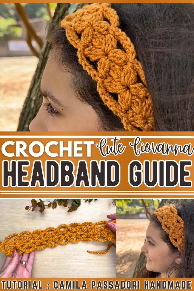 Giovanna Flower Crochet Headband 