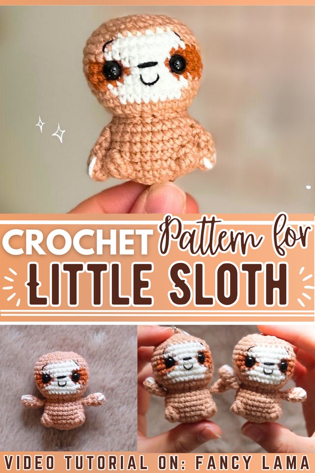How to crochet Little Sloth