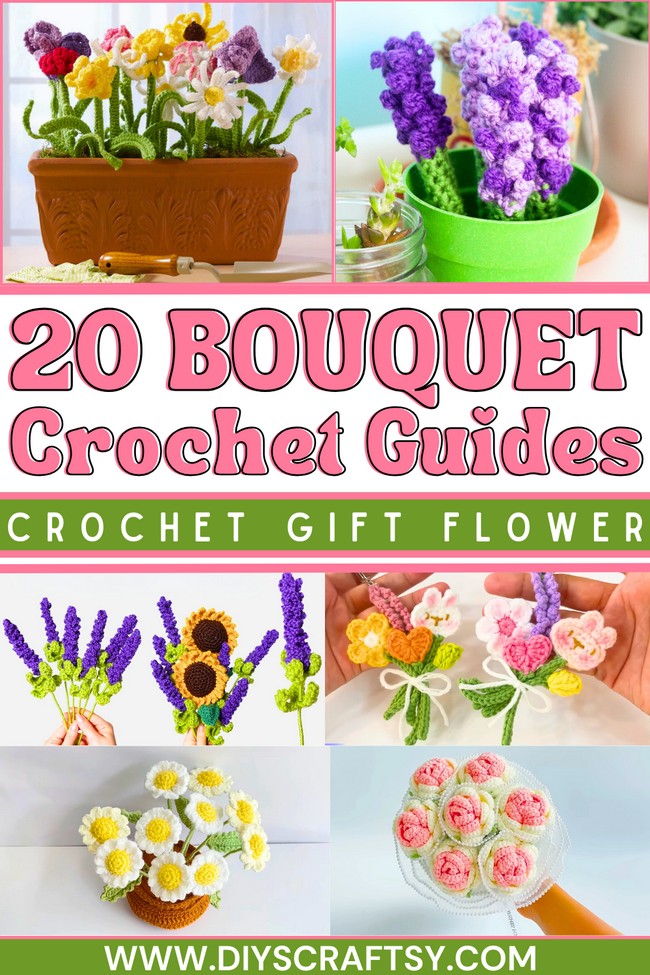 20 Crochet Flower Bouquet Patterns
